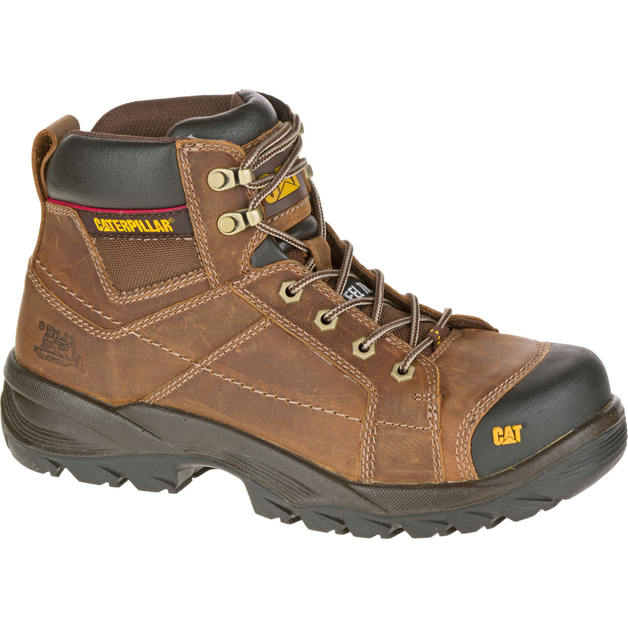 Caterpillar Boots Pakistan - Caterpillar Crossrail St Mens Safety Boots Dark Beige (740163-BES)